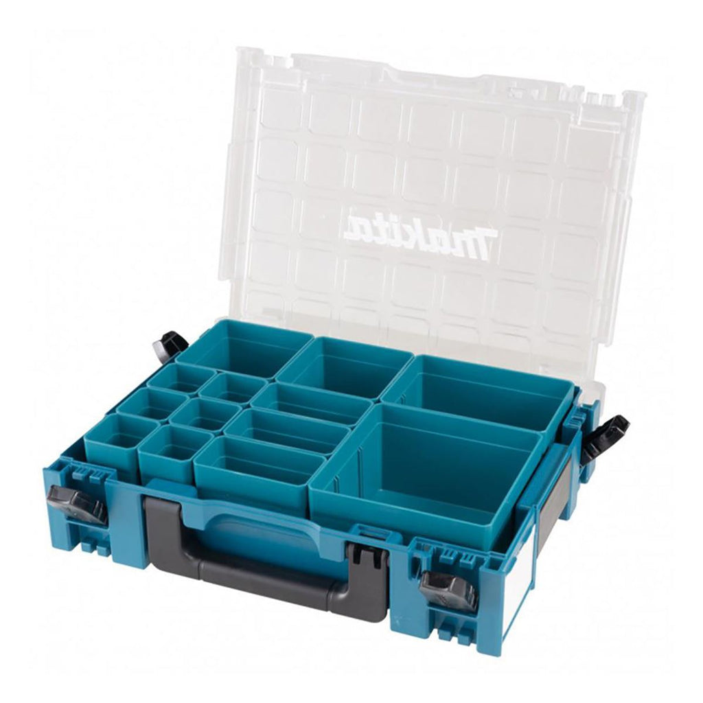 Makita 191X80-2 Makpac Organizer Set With Clear Lid & 13 Inserts